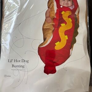 Lil' Hot Dog Bunting Costume - Red and Yellow